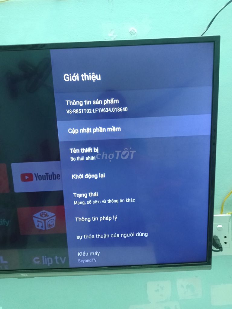 Tivi TCL BeyondTV Đen. Mua bán Tivi, Âm thanh tại Thành phố Biên Hòa Đồng Nai được đăng bởi nguyễn văn khánh hình 1