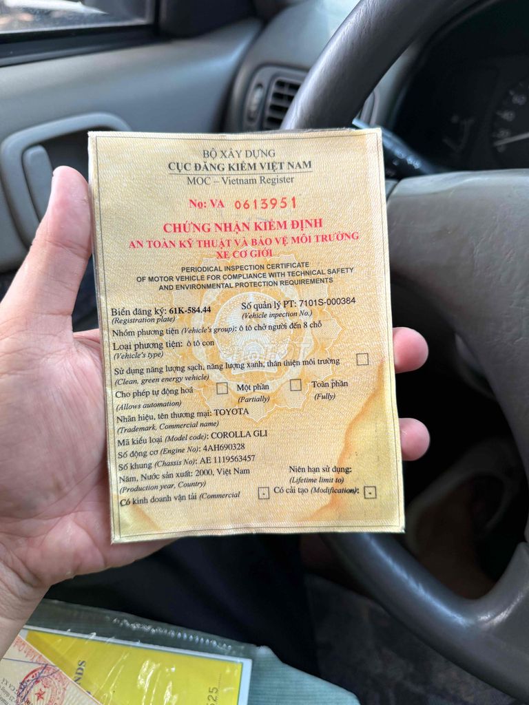 Toyota Corolla 2000 1.6 Gli. Mua bán Ô tô tại Thành phố Thủ Dầu Một Bình Dương được đăng bởi Vũ  hình 12