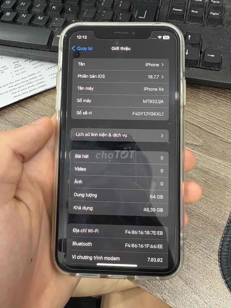 Apple iPhone XR 64GB Trắng. Mua bán Điện thoại tại Quận Thanh Xuân Hà Nội được đăng bởi hql hình 1