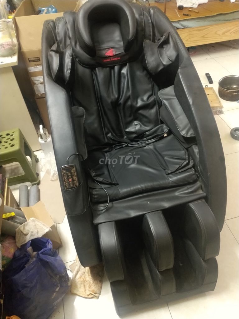 Ghế massage Thomas Hamilton Da Đen. Mua bán Bàn ghế tại Quận Hoàn Kiếm Hà Nội được đăng bởi MAI HIỂN GIANG hình 1