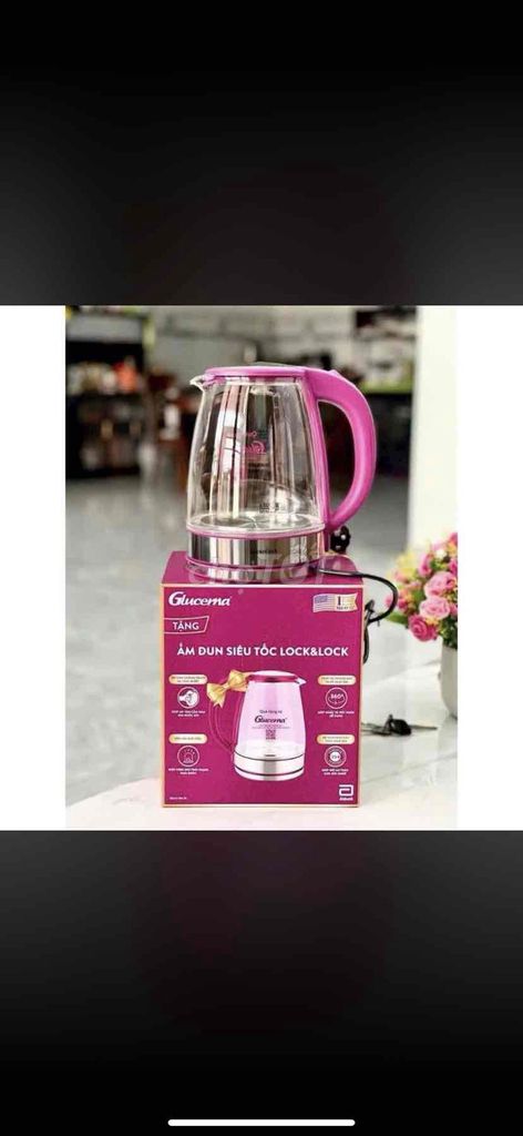 Ấm đun siêu tốc Lock&Lock Thủy tinh. Mua bán Bếp, lò, đồ điện nhà bếp tại Thành phố Huế Thừa Thiên Huế được đăng bởi Thuý Hồng hình 1