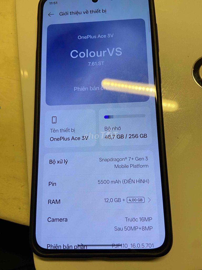 OnePlus Ace 3V quốc tế 12GB/256GB fullbox có gl. Mua bán Điện thoại tại Huyện Châu Thành Bến Tre được đăng bởi Bình hình 1