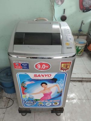 Máy giặt Sanyo inverter 9,0 kí bao ship