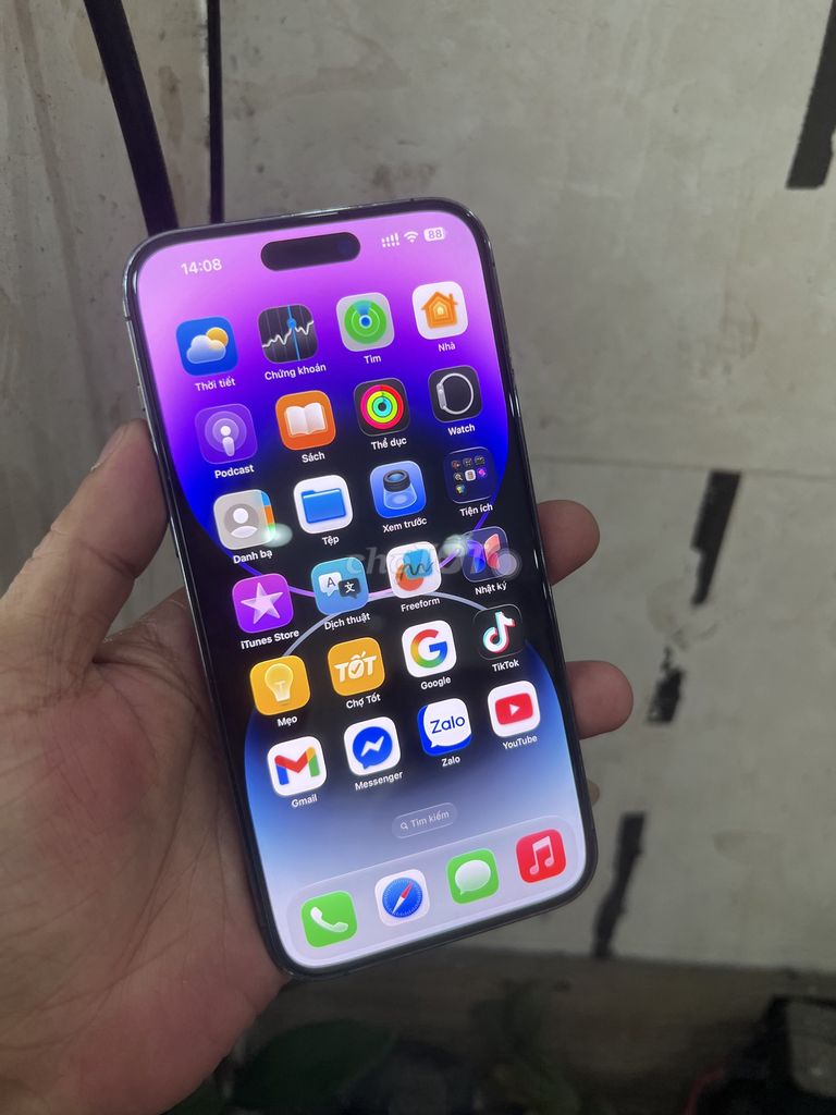 Apple iPhone 14 Pro Max 128GB Tím vn/a pin 93. Mua bán Điện thoại tại Quận 1 Tp Hồ Chí Minh được đăng bởi Phạm thị yến nhi hình 1