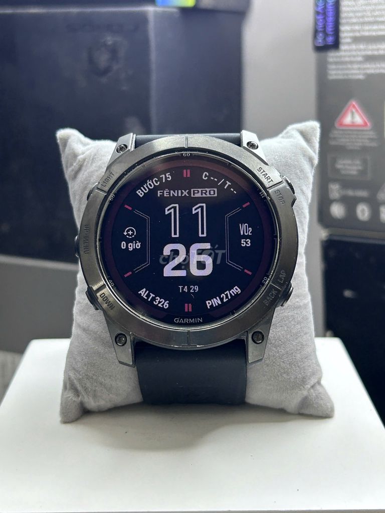 Garmin Fenix 7X Pro Sapphire Solar Đen. Mua bán Thiết bị đeo thông minh tại Quận Nam Từ Liêm Hà Nội được đăng bởi Cường Garmin  hình 1