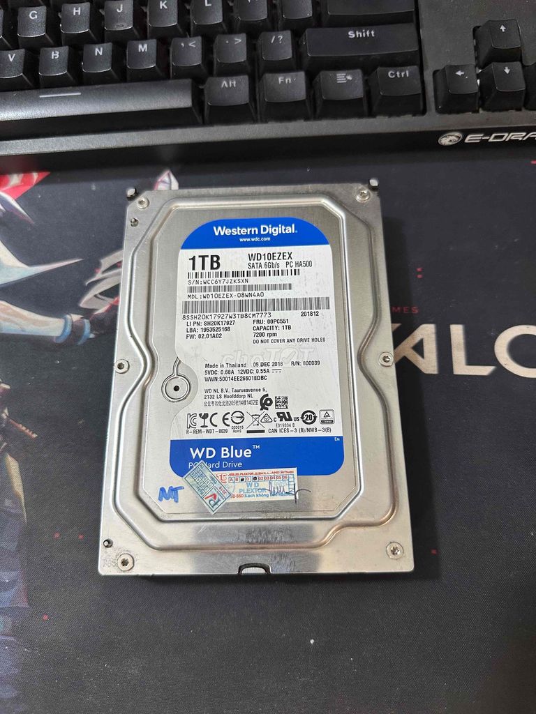 Ổ cứng HDD WD Blue 1TB 7200Rpm Đã sử dụng. Mua bán Linh kiện (RAM, Card...) tại Quận Gò Vấp Tp Hồ Chí Minh được đăng bởi Tình Nguyễn hình 1