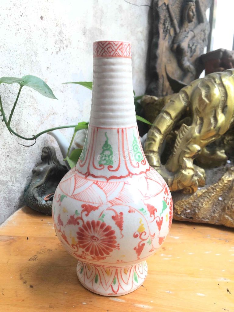 Lọ hoa Bát Tràng Sứ men rạn. Mua bán Cây cảnh, đồ trang trí tại Quận 1 Tp Hồ Chí Minh được đăng bởi Nguyên hình 1