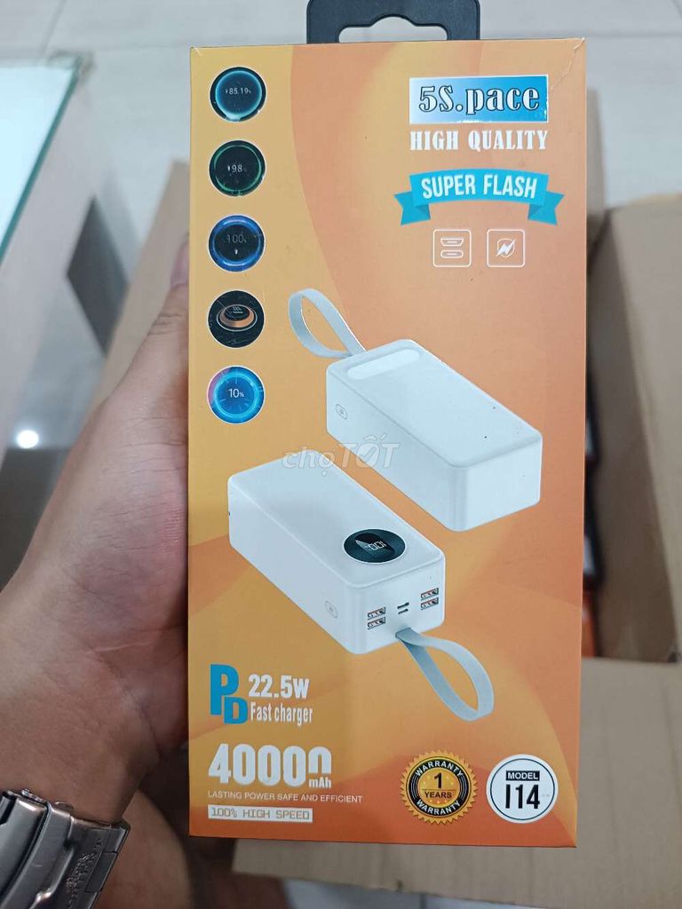 (Đà Nẵng) Sạc dự phòng nhanh 40000mah Bh