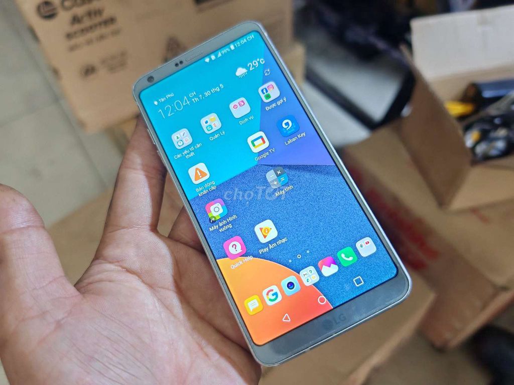 LG G6 Xám Đã sử dụng. Mua bán Điện thoại tại Quận Tân Phú Tp Hồ Chí Minh được đăng bởi Xe Máy HOÀNG PHI  hình 1