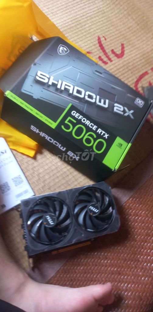 Card đồ họa rtx 5060 MSI Shadow 2X OC Đen. Mua bán Linh kiện (RAM, Card...) tại Huyện Lộc Hà Hà Tĩnh được đăng bởi hoàng hình 1