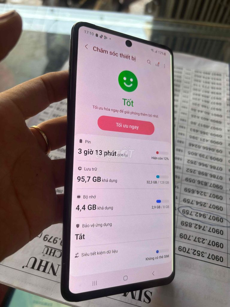 Samsung A71 128GB Đen Đã dùng. Mua bán Điện thoại tại Quận Bình Tân Tp Hồ Chí Minh được đăng bởi Đường Minh hình 1