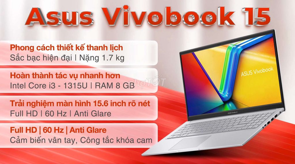 Asus Vivobook 15 i3-1315U 15.6 inch 8GB/512GB. Mua bán Laptop tại Thành phố Thủ Đức Tp Hồ Chí Minh được đăng bởi doul hình 1