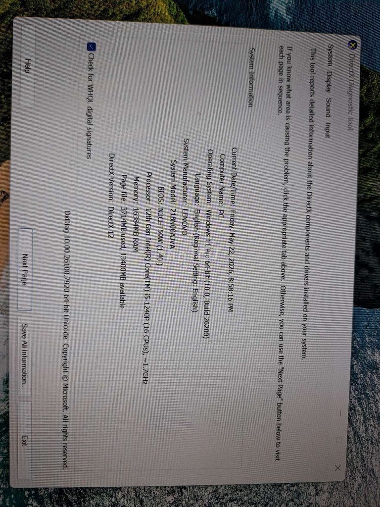 Lenovo ThinkPad X13 Gen 2 i5-1240P 16GB/512GB. Mua bán Laptop tại Quận 12 Tp Hồ Chí Minh được đăng bởi nguyen bao hình 1