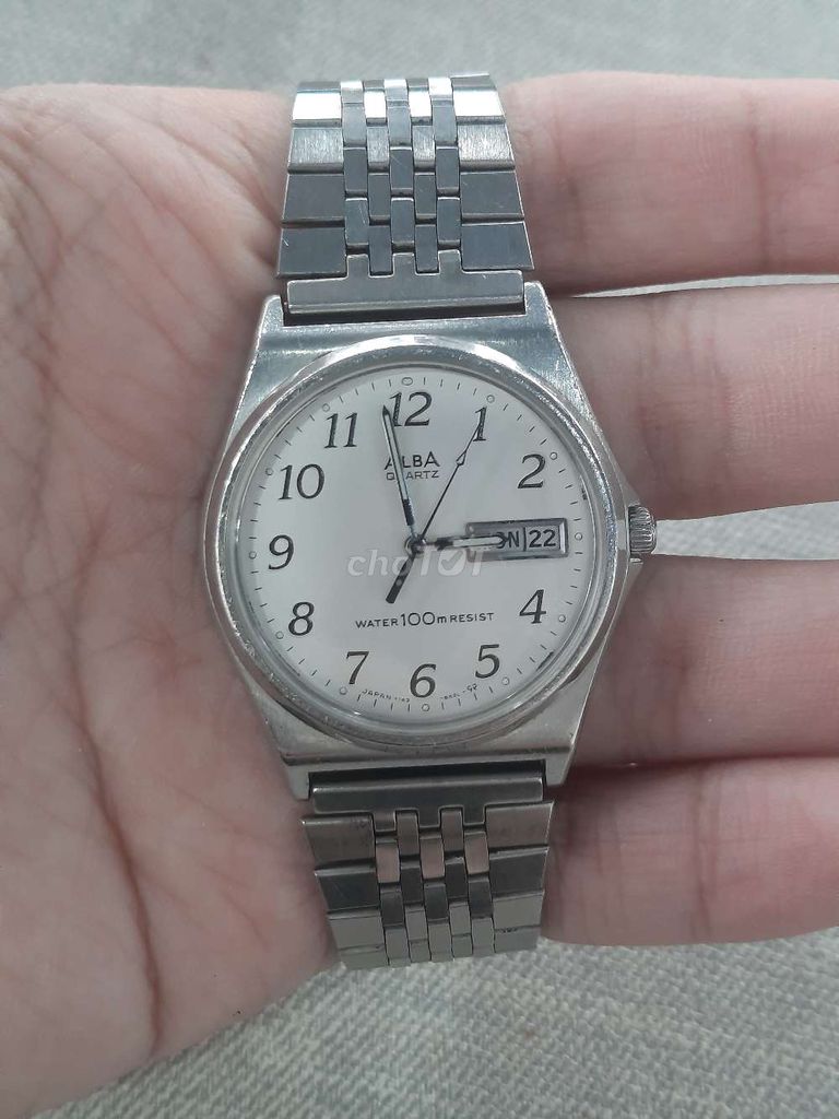 Đồng hồ Alba Nam Vintage Thép Bạc. Mua bán Đồng hồ tại Thành phố Long Xuyên An Giang được đăng bởi Nhật Minh hình 1