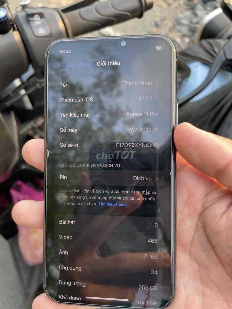 Iphone 11pro lock ( gắn sim vẫn sd bình thường). Mua bán Điện thoại tại Huyện Thới Lai Cần Thơ được đăng bởi Thanh Nhã hình 6