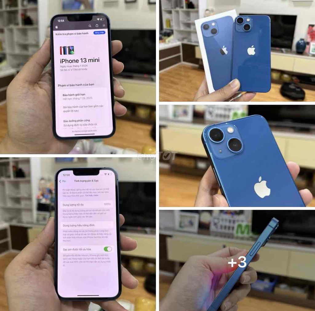 Apple iPhone 13 Mini 128GB Xanh dương FULLBOX 2025. Mua bán Điện thoại tại Quận Thanh Xuân Hà Nội được đăng bởi iStock Zin Đẹp Chất hình 1