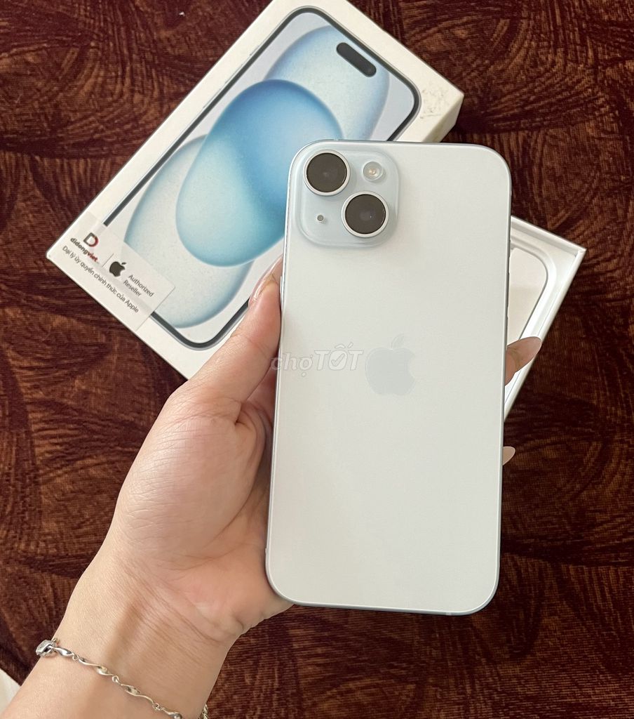 iPhone 15 Blue 128Gb VN BH T07/2026. Mua bán Điện thoại tại Quận Tân Bình Tp Hồ Chí Minh được đăng bởi Đỗ đình cư hình 1