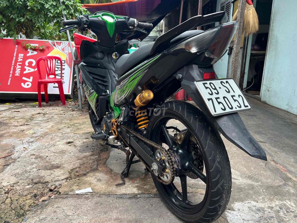 Yamaha Exciter 2013 Đen, Xanh lá phuộc Ohlins