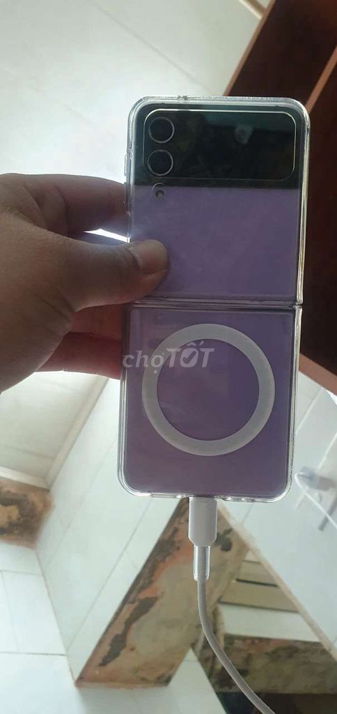 Samsung Z Flip 4 256GB Tím Đã dùng. Mua bán Điện thoại tại Quận Hai Bà Trưng Hà Nội được đăng bởi Bbeo hình 1