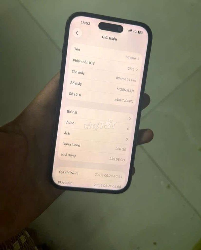Apple iPhone 14 Pro 256GB Tím. Mua bán Điện thoại tại Quận Gò Vấp Tp Hồ Chí Minh được đăng bởi Nguyễn Phước Tài hình 1