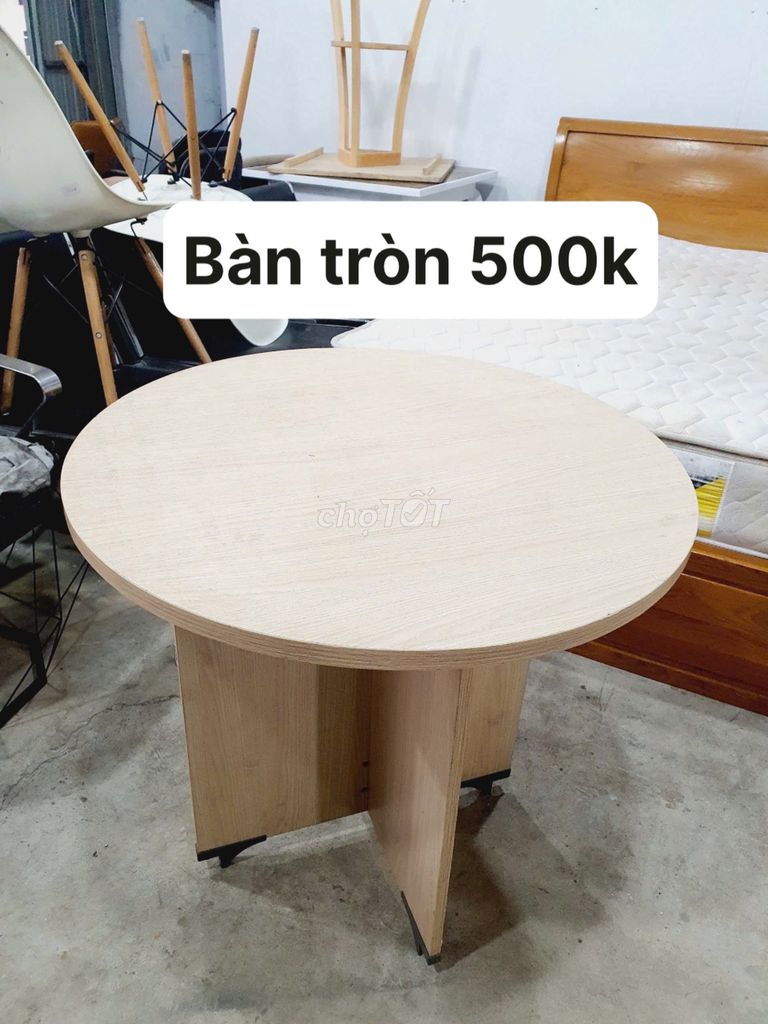 Thanh lý Bàn làm việc tròn 80cmx80cm x75cm