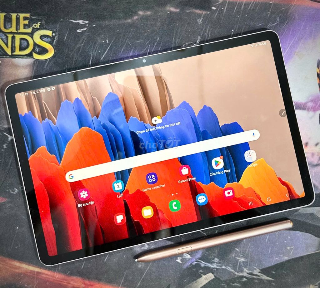 Samsung Tab S7 VN 6/128 vàng như tin đăng gl