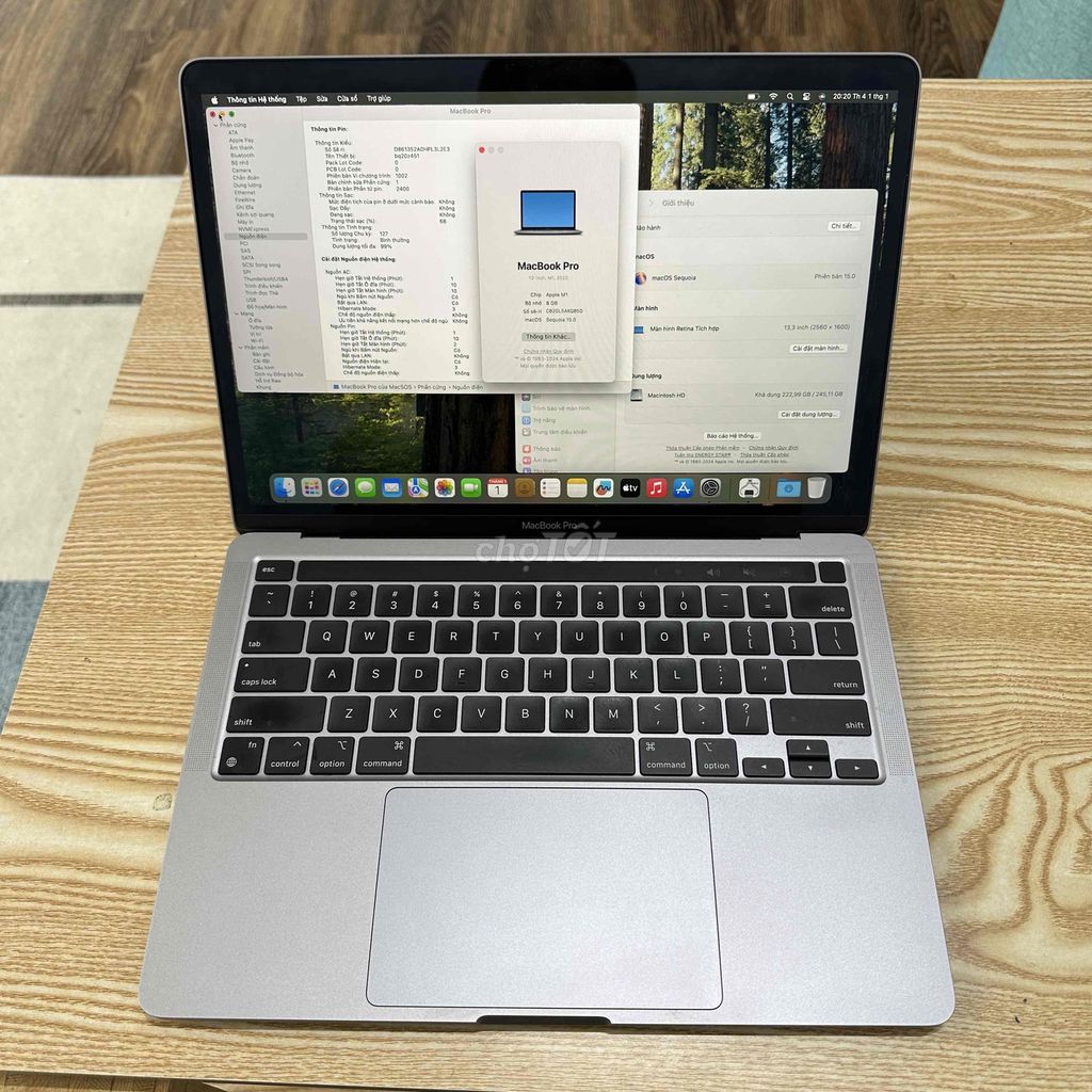 Macbook Pro M1 8/256 us pin 99%