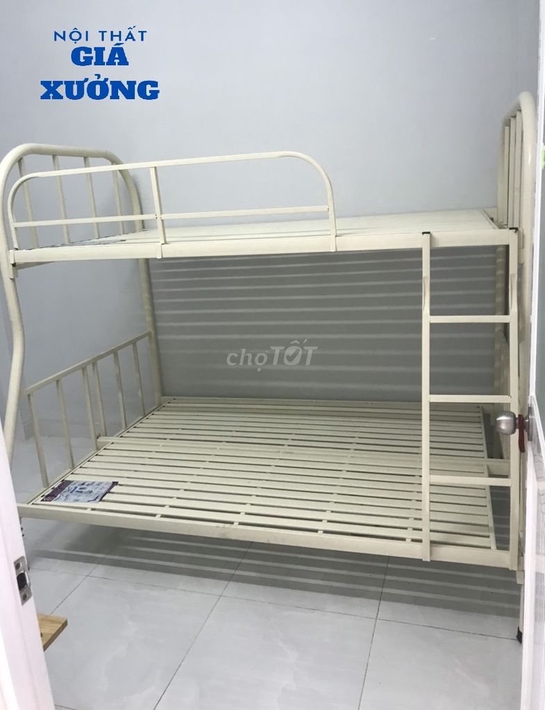 Giường ngủ sắt - lớn - 2 tầng mới =====. Mua bán Giường, chăn ga gối nệm tại Quận 8 Tp Hồ Chí Minh được đăng bởi Nội Thất Giá Xưởng  hình 1