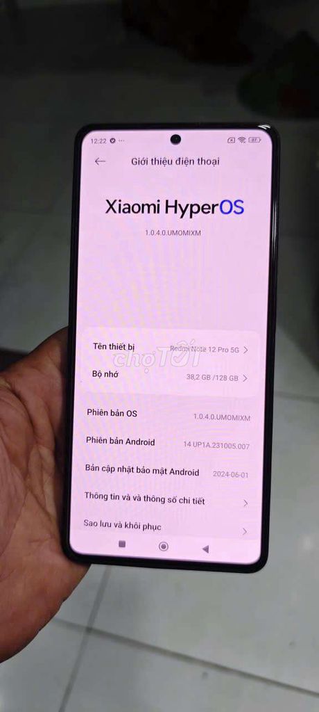 Xiaomi Redmi Note 12 Pro 5G 128GB Đen. Mua bán Điện thoại tại Thành phố Thuận An Bình Dương được đăng bởi Nam Huỳnh  hình 1