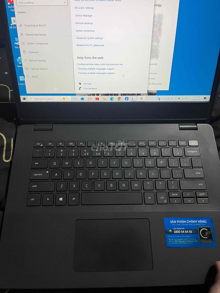 Dell Vostro i5 8GB/256GB SSD Đen. Mua bán Laptop tại Huyện Củ Chi Tp Hồ Chí Minh được đăng bởi Cường Nguyễn hình 1