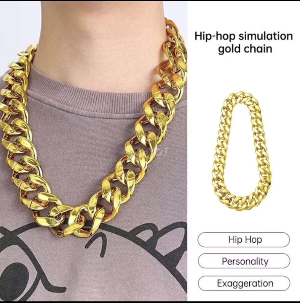 Dây chuyền Hip Hop Vàng 60cm. Mua bán Phụ kiện thời trang khác tại Thành phố Vĩnh Long Vĩnh Long được đăng bởi ST STORE chuyên sỉ hình 1