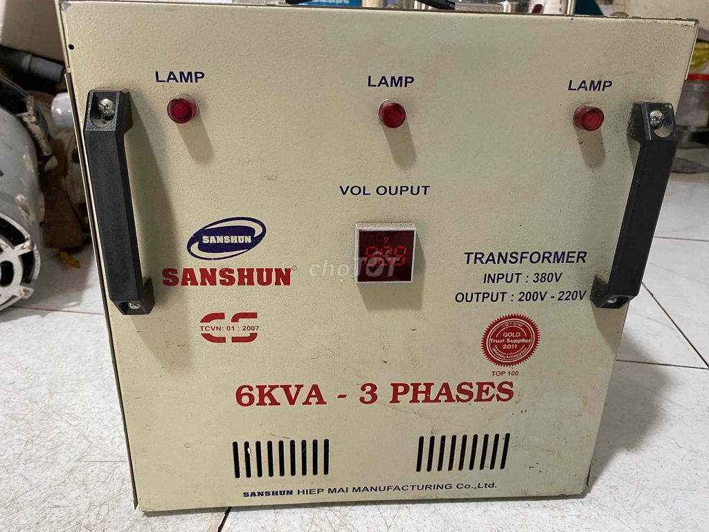 Biến áp SANSHUN 3 pha 6 KVA. Mua bán Đồ chuyên dụng, Giống nuôi trồng tại Quận Gò Vấp Tp Hồ Chí Minh được đăng bởi đ h hình 1