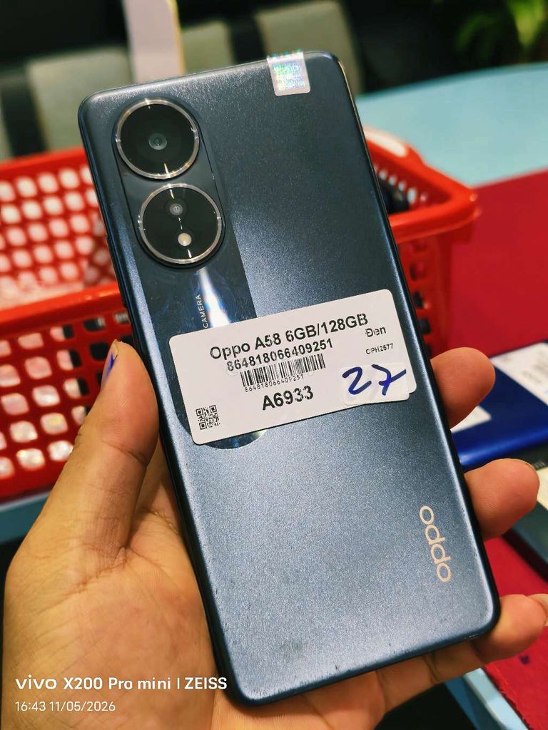 OPPO A58 128GB zin đẹp full. Mua bán Điện thoại tại Quận Tân Bình Tp Hồ Chí Minh được đăng bởi Táo Bán Lổ hình 1