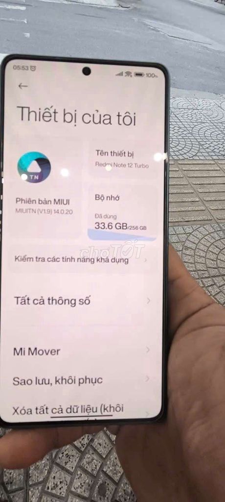 Xiaomi Redmi Note 12 Turbo 256GB Xám. Mua bán Điện thoại tại Quận Hải Châu Đà Nẵng được đăng bởi Hoàng hình 1