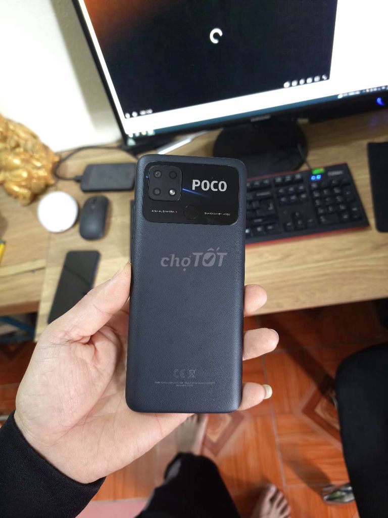 Xiaomi Poco C40 64GB Đen. Mua bán Điện thoại tại Huyện Sóc Sơn Hà Nội được đăng bởi Natkute22 hình 1