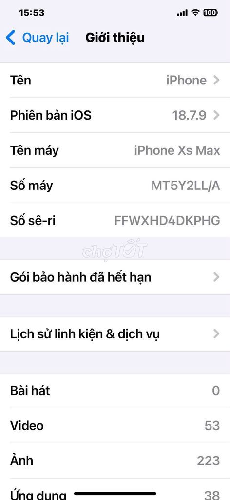 Apple iPhone Xs Max 256GB Đen Đã qua sử dụng. Mua bán Điện thoại tại Thị xã Mỹ Hào Hưng Yên được đăng bởi Nguyễn văn thành hình 1