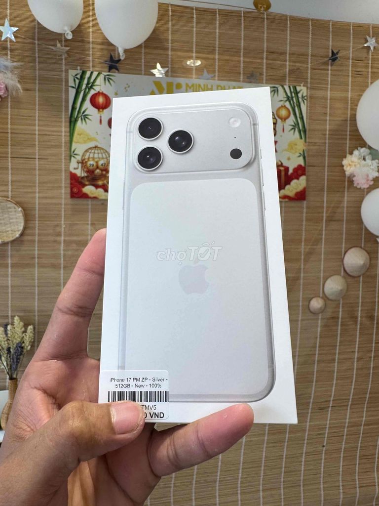 Apple iPhone 17 Pro Max 512GB Bạc VN New. Mua bán Điện thoại tại Quận Ninh Kiều Cần Thơ được đăng bởi Minh Phát hình 1