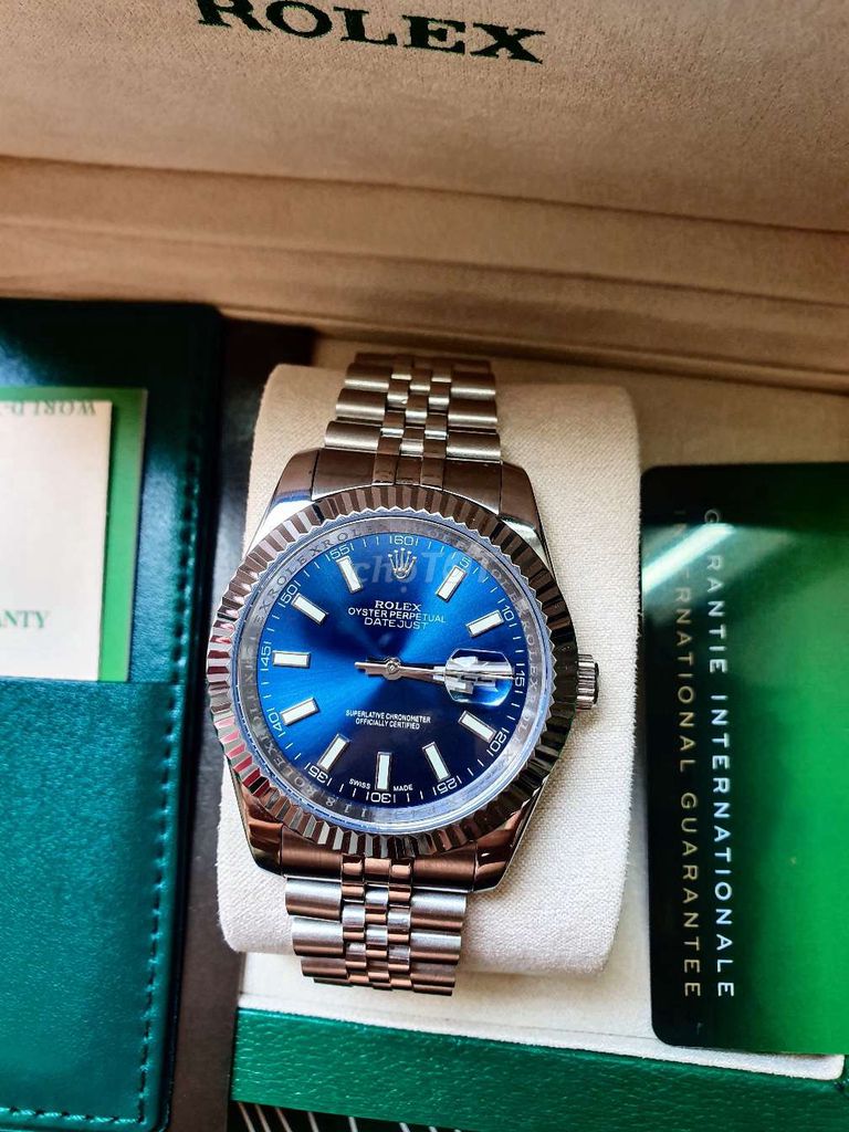 Đồng hồ cơ máy thụy sĩ mặt blue. Mua bán Đồng hồ tại Quận 10 Tp Hồ Chí Minh được đăng bởi Thanh Phong hình 1