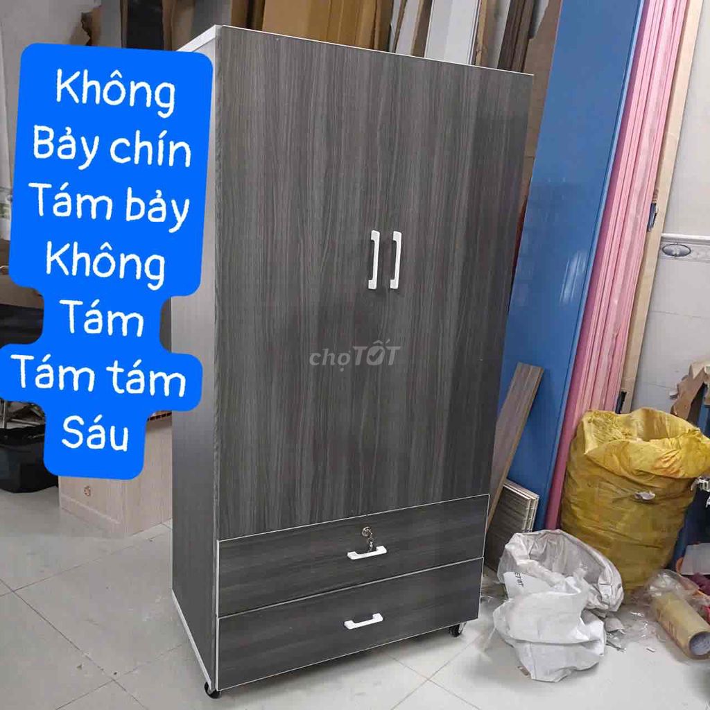 tủ áo nhiều kích cỡ màu vân gỗ