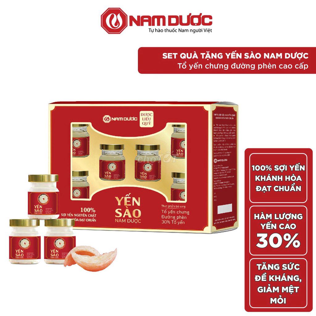 YẾN SÀO NAM DƯỢC 100% YẾN ĐẠT CHUẨN