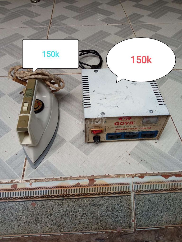 Bàn ủi nhật + ổn áp GOVA. Mua bán Nội thất, đồ gia dụng khác tại Huyện Châu Phú An Giang được đăng bởi Minh Giang  hình 1