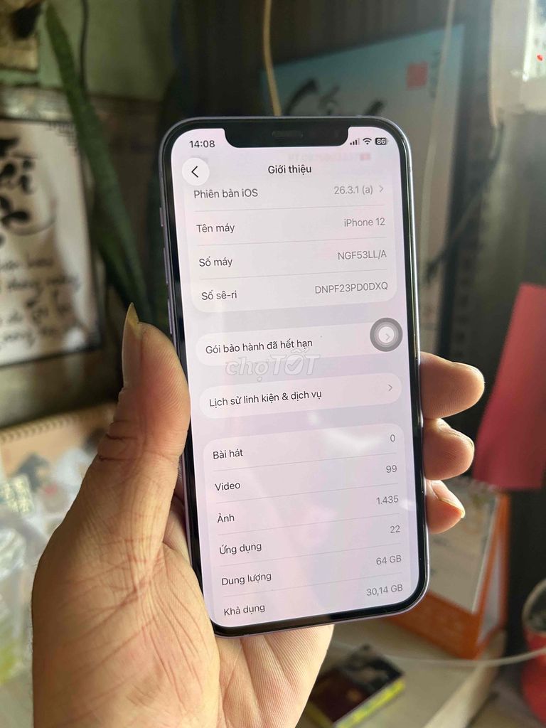 Iphone 12.64G QT Zin full. Mua bán Điện thoại tại Thành phố Thuận An Bình Dương được đăng bởi  Phan Trung hình 1