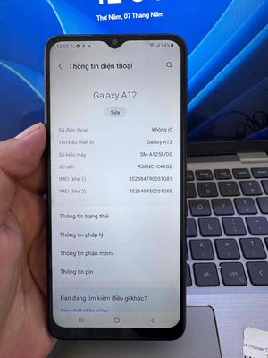 Samsung Galaxy A12 128GB Đen