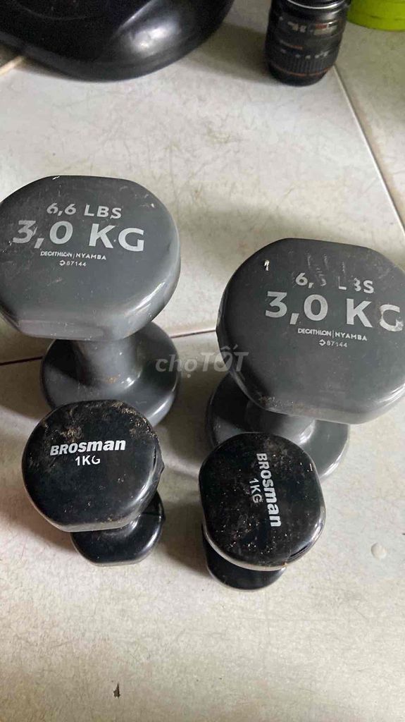 Tạ tay Brosman 1kg Đen. Mua bán Đồ thể thao, Dã ngoại tại Quận Bình Thạnh Tp Hồ Chí Minh được đăng bởi Van Vu hình 1