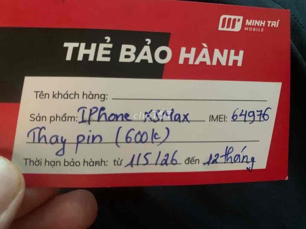 iPhone XS Max Đã thay pin, màn hình. Mua bán Điện thoại tại Quận Kiến An Hải Phòng được đăng bởi Lưu Đức Dũng hình 1