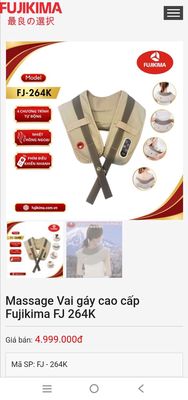 Máy massage cổ vai gáy Fujikima giá tốt. Mua bán Nội thất, đồ gia dụng khác tại Quận Long Biên Hà Nội được đăng bởi tran quang