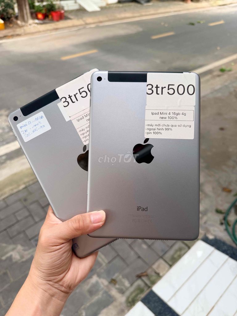 Apple iPad Mini 4 16GB 4g Mới 100%. Mua bán Máy tính bảng tại Thành phố Long Xuyên An Giang được đăng bởi Băng Apple  chuyên iphone hình 1
