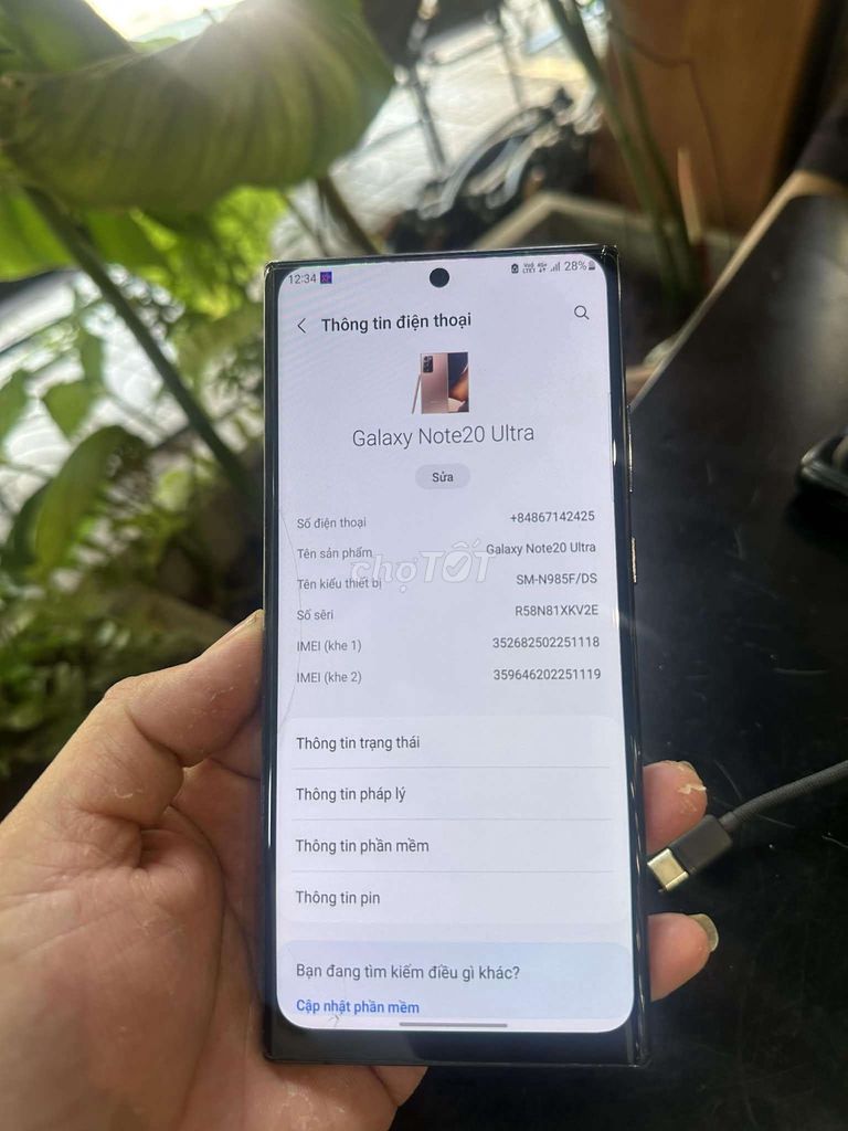 Samsung Galaxy Note 20 Ultra Đen. Mua bán Điện thoại tại Thành phố Buôn Ma Thuột Đắk Lắk được đăng bởi nguyễn Nam hình 1