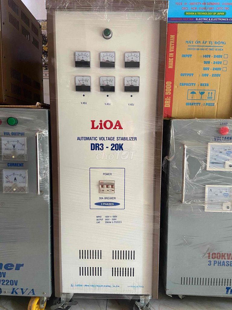 Ổn áp Lioa DR3-20K 20KVA vào 160V~430V ra 380/220V. Mua bán Đồ chuyên dụng, Giống nuôi trồng tại Quận 12 Tp Hồ Chí Minh được đăng bởi phuc huyen  hình 1