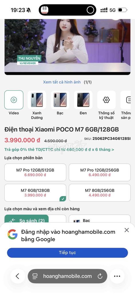 Xiaomi POCO M7 128GB Bạc. Mua bán Điện thoại tại Quận 8 Tp Hồ Chí Minh được đăng bởi Huyền  hình 1